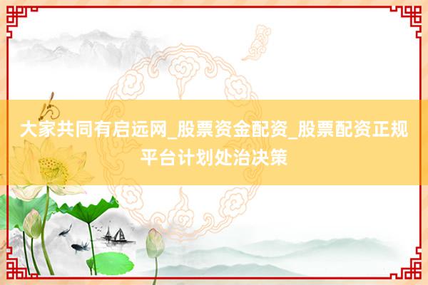 大家共同有启远网_股票资金配资_股票配资正规平台计划处治决策